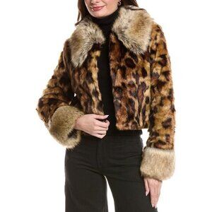 Unreal Fur Womens  Hidden Tiger Jacket, Brown